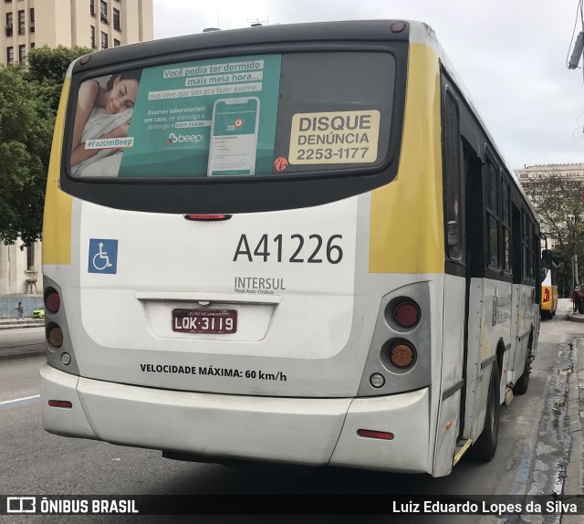 Real Auto Ônibus A41226 na cidade de Rio de Janeiro, Rio de Janeiro, Brasil, por Luiz Eduardo Lopes da Silva. ID da foto: 9438003.