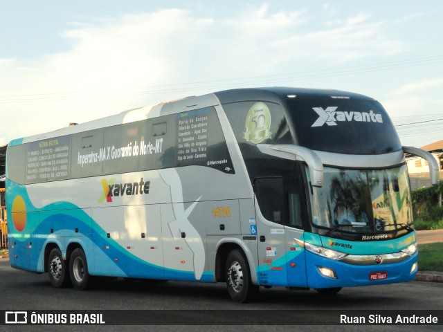 Viação Xavante 14700 na cidade de Imperatriz, Maranhão, Brasil, por Ruan Silva Andrade. Número da foto: #9437770.