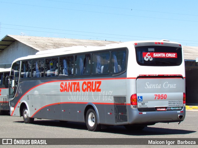 Viação Santa Cruz 7950 na cidade de Mogi Guaçu, São Paulo, Brasil, por Maicon Igor  Barboza. ID da foto: 9437497.