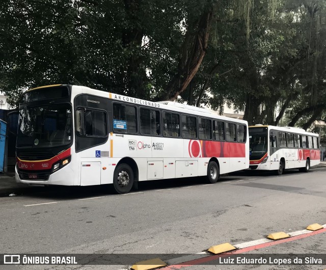 Auto Viação Alpha A48021 na cidade de Rio de Janeiro, Rio de Janeiro, Brasil, por Luiz Eduardo Lopes da Silva. Número da foto: #9438007.