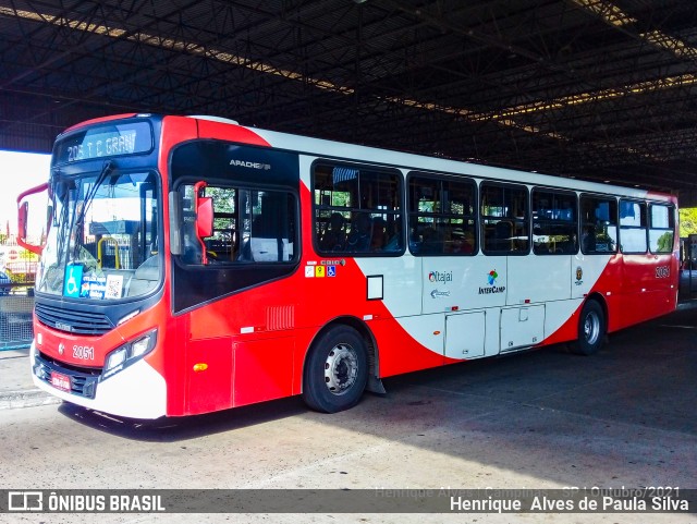 Itajaí Transportes Coletivos 2051 na cidade de Campinas, São Paulo, Brasil, por Henrique Alves de Paula Silva. ID da foto: 9437405.