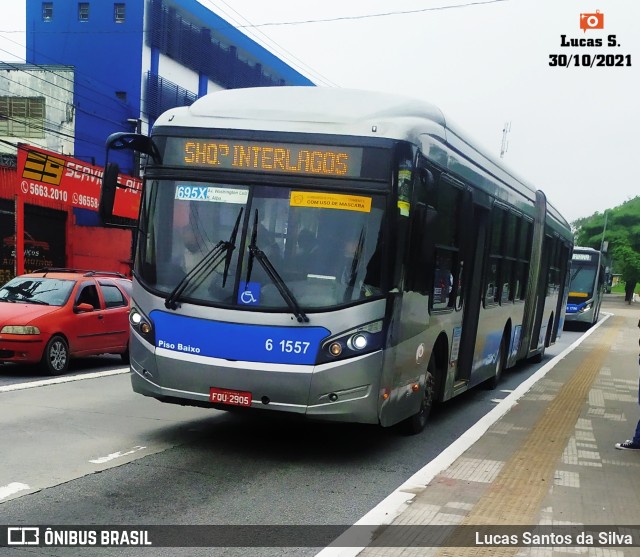 Viação Grajaú S.A. 6 1557 na cidade de São Paulo, São Paulo, Brasil, por Lucas Santos da Silva. Número da foto: #9437252.