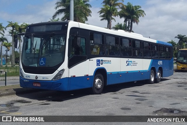 Insular Transportes Coletivos 45190 na cidade de Florianópolis, Santa Catarina, Brasil, por ANDERSON FÉLIX. Número da foto: #9437625.