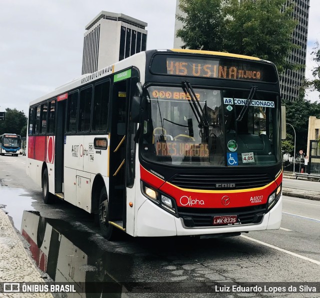 Auto Viação Alpha A48017 na cidade de Rio de Janeiro, Rio de Janeiro, Brasil, por Luiz Eduardo Lopes da Silva. ID da foto: 9438161.