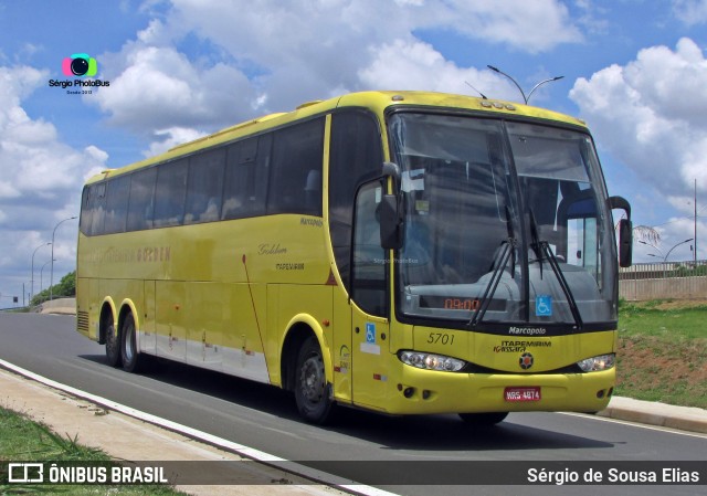 Viação Itapemirim 5701 na cidade de Campinas, São Paulo, Brasil, por Sérgio de Sousa Elias. Número da foto: #9439628.