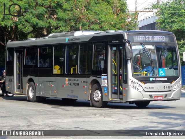 Viação Paratodos > São Jorge > Metropolitana São Paulo > Mobibrasil 6 4387 na cidade de São Paulo, São Paulo, Brasil, por Leonardo Queiroz. Número da foto: #9441722.