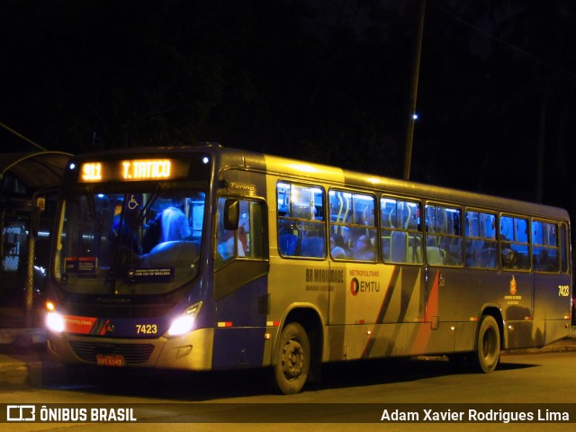BR Mobilidade Baixada Santista 7423 na cidade de Cubatão, São Paulo, Brasil, por Adam Xavier Rodrigues Lima. Número da foto: #9443033.