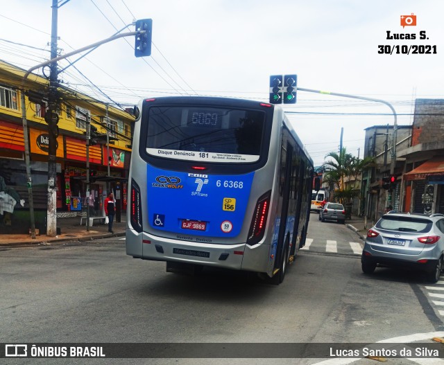 Transwolff Transportes e Turismo 6 6368 na cidade de São Paulo, São Paulo, Brasil, por Lucas Santos da Silva. ID da foto: 9440528.