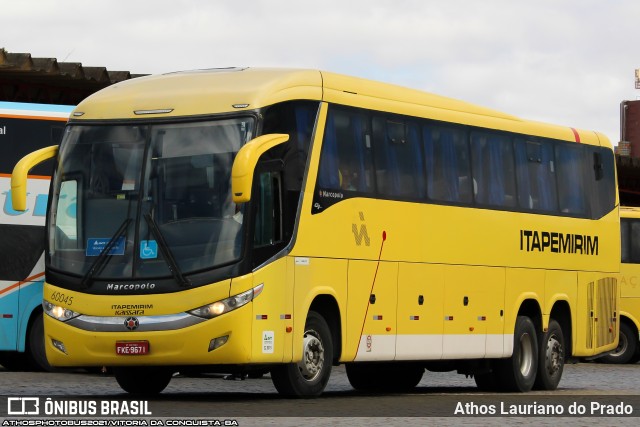 Viação Itapemirim 60045 na cidade de Vitória da Conquista, Bahia, Brasil, por Athos Lauriano do Prado. ID da foto: 9441022.