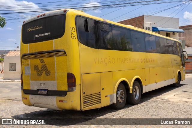 Viação Itapemirim 5715 na cidade de Serra Talhada, Pernambuco, Brasil, por Lucas Ramon. ID da foto: 9441326.