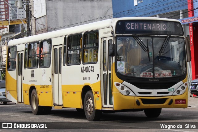 Empresa de Transportes Nova Marambaia AT-00043 na cidade de Belém, Pará, Brasil, por Wagno da  Silva. Número da foto: #9442966.