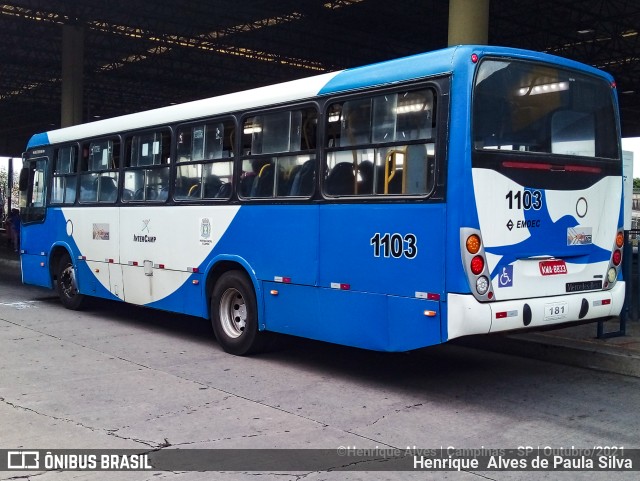 VB Transportes e Turismo 1103 na cidade de Campinas, São Paulo, Brasil, por Henrique Alves de Paula Silva. ID da foto: 9440245.