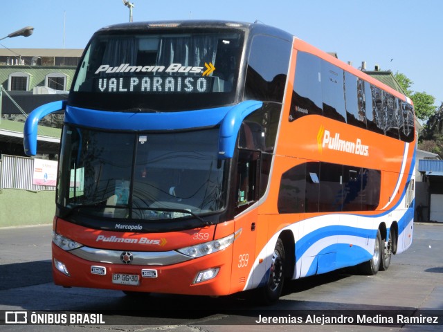 Pullman Bus 359 na cidade de Santiago, Santiago, Metropolitana de Santiago, Chile, por Jeremias Alejandro Medina Ramirez. Número da foto: #9441300.