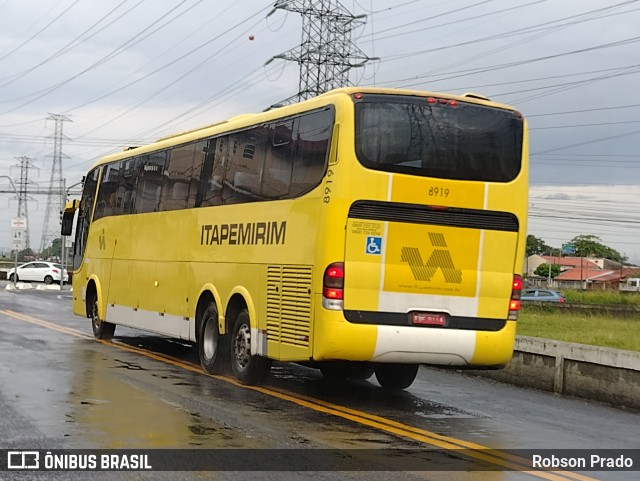 Viação Itapemirim 8919 na cidade de São José dos Campos, São Paulo, Brasil, por Robson Prado. Número da foto: #9440690.
