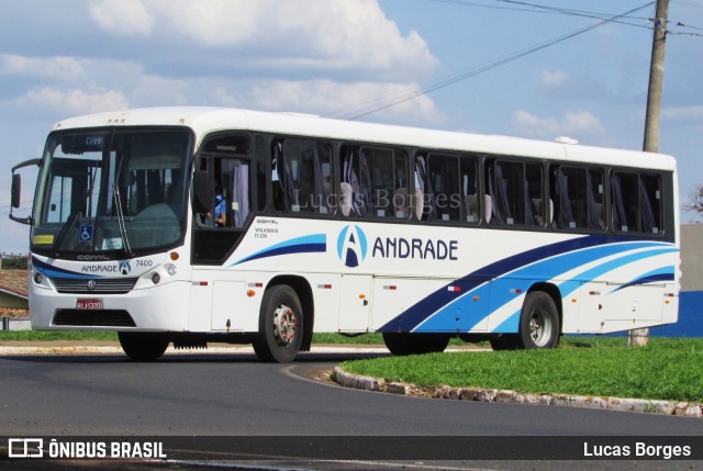 Viação Andrade 7400 na cidade de Araxá, Minas Gerais, Brasil, por Lucas Borges . ID da foto: 9442025.