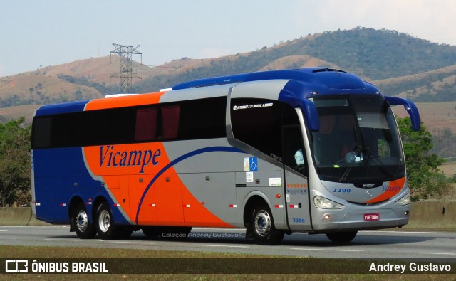 Vicampe Transportes e Turismo 2200 na cidade de Aparecida, São Paulo, Brasil, por Andrey Gustavo. Número da foto: #9442286.