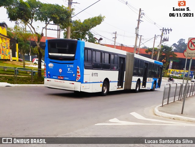 Viação Grajaú S.A. 6 1170 na cidade de São Paulo, São Paulo, Brasil, por Lucas Santos da Silva. ID da foto: 9442627.