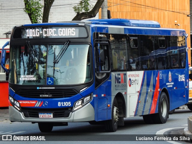 Next Mobilidade - ABC Sistema de Transporte 81.105 na cidade de São Caetano do Sul, São Paulo, Brasil, por Luciano Ferreira da Silva. ID da foto: 9441075.