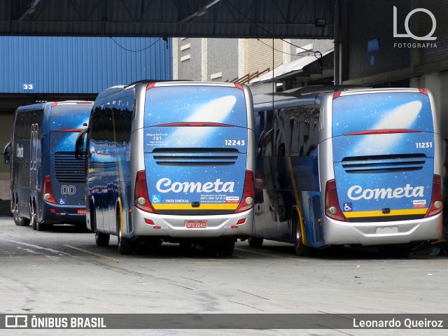 Viação Cometa 12243 na cidade de São Paulo, São Paulo, Brasil, por Leonardo Queiroz. ID da foto: 9441680.