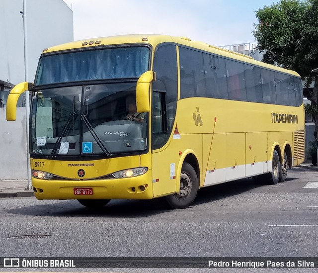 Viação Itapemirim 8917 na cidade de Rio de Janeiro, Rio de Janeiro, Brasil, por Pedro Henrique Paes da Silva. Número da foto: #9443609.
