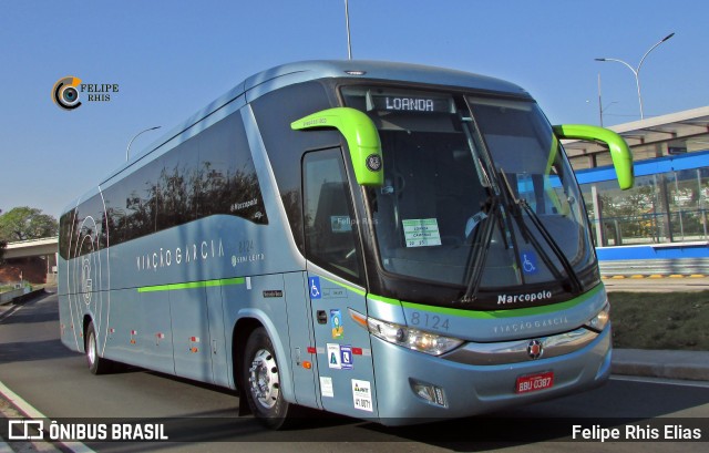Viação Garcia 8124 na cidade de Campinas, São Paulo, Brasil, por Felipe Rhis Elias. Número da foto: #9444317.