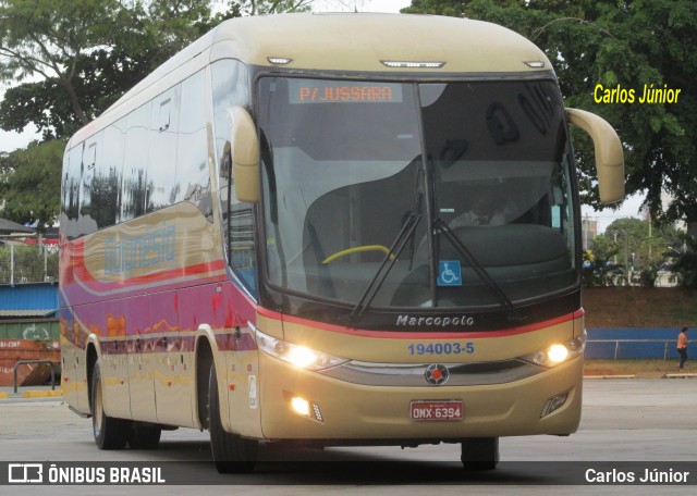 Auto Viação Goianésia 194003-5 na cidade de Goiânia, Goiás, Brasil, por Carlos Júnior. Número da foto: #9443485.
