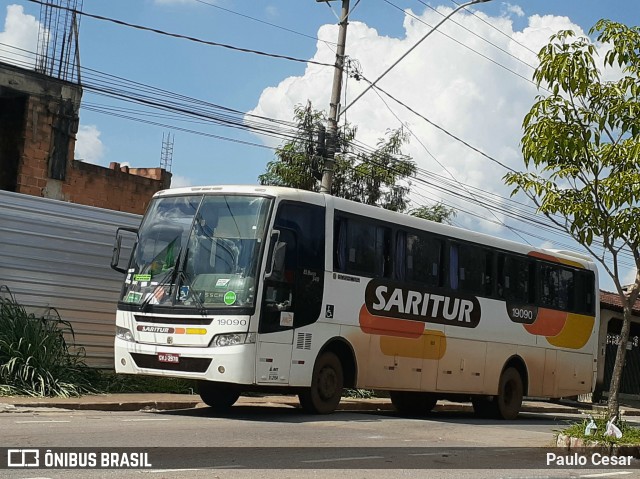 Saritur - Santa Rita Transporte Urbano e Rodoviário 19090 na cidade de Itabira, Minas Gerais, Brasil, por Paulo Cesar. Número da foto: #9444671.