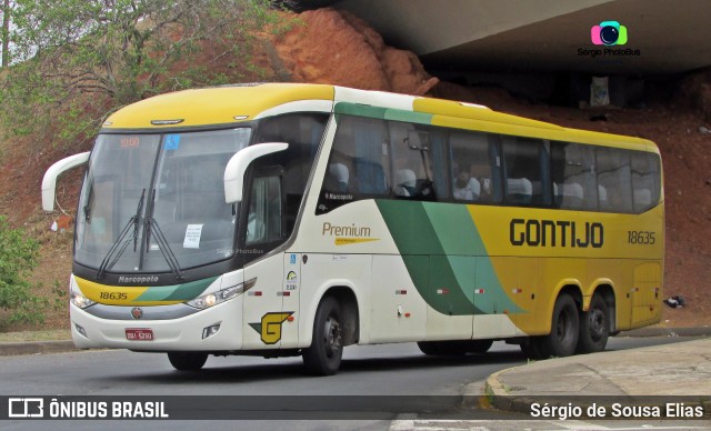 Empresa Gontijo de Transportes 18635 na cidade de Campinas, São Paulo, Brasil, por Sérgio de Sousa Elias. ID da foto: 9445596.