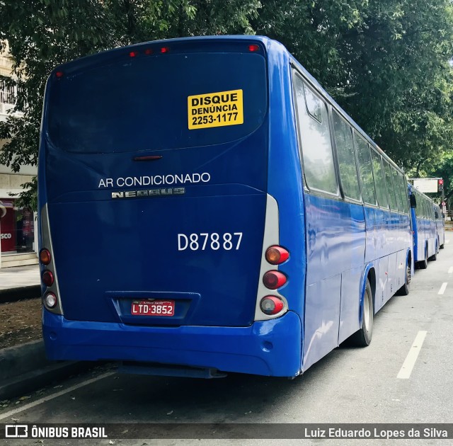 Expresso Pégaso D87887 na cidade de Rio de Janeiro, Rio de Janeiro, Brasil, por Luiz Eduardo Lopes da Silva. Número da foto: #9444704.