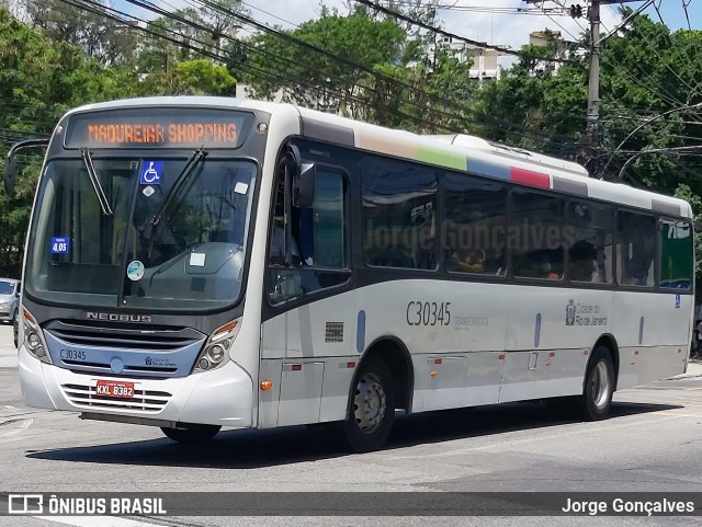 Transportes Futuro C30345 na cidade de Rio de Janeiro, Rio de Janeiro, Brasil, por Jorge Gonçalves. Número da foto: #9444591.