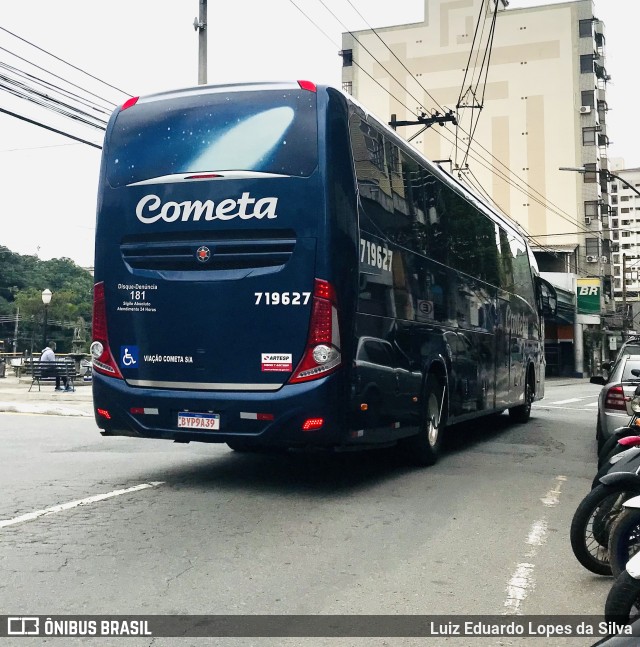 Viação Cometa 719627 na cidade de Barra Mansa, Rio de Janeiro, Brasil, por Luiz Eduardo Lopes da Silva. ID da foto: 9444725.