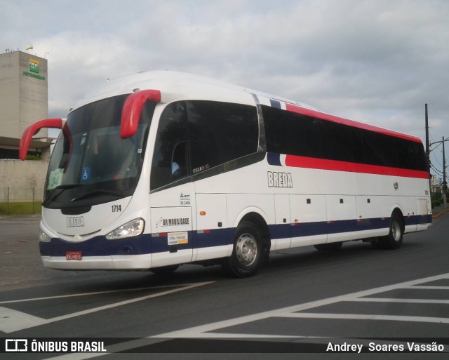 Breda Transportes e Serviços 1714 na cidade de Cubatão, São Paulo, Brasil, por Andrey  Soares Vassão. ID da foto: 9448118.