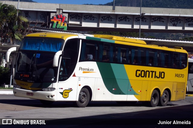 Empresa Gontijo de Transportes 14870 na cidade de Rio de Janeiro, Rio de Janeiro, Brasil, por Junior Almeida. ID da foto: 9446827.