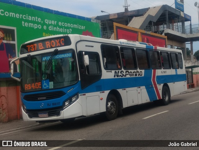 Viação Nossa Senhora da Penha RJ 188.117 na cidade de Nilópolis, Rio de Janeiro, Brasil, por João Gabriel. Número da foto: #9448193.