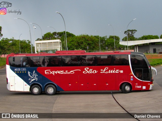 Expresso São Luiz 7360 na cidade de Brasília, Distrito Federal, Brasil, por Daniel Chaves. ID da foto: 9447759.