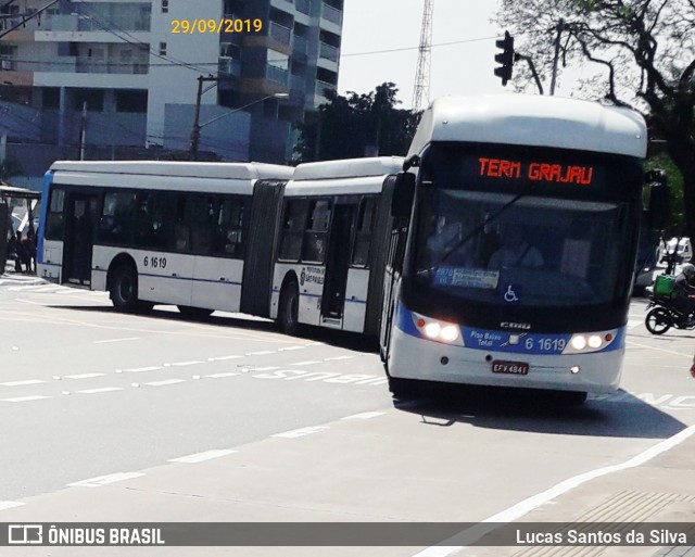 Viação Cidade Dutra 6 1619 na cidade de São Paulo, São Paulo, Brasil, por Lucas Santos da Silva. ID da foto: 9446992.