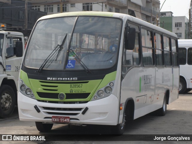 Viação Ideal B28567 na cidade de Rio de Janeiro, Rio de Janeiro, Brasil, por Jorge Gonçalves. Número da foto: #9448122.