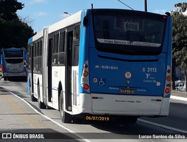 Viação Paratodos > São Jorge > Metropolitana São Paulo > Mobibrasil 6 3113 na cidade de São Paulo, São Paulo, Brasil, por Lucas Santos da Silva. Número da foto: #9446987.