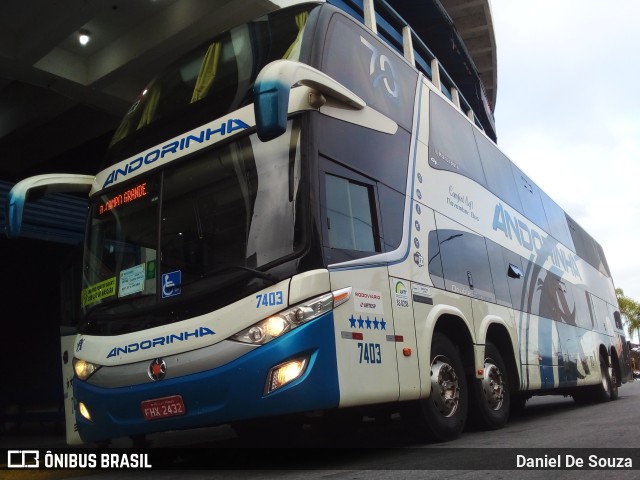 Empresa de Transportes Andorinha 7403 na cidade de Aparecida, São Paulo, Brasil, por Daniel De Souza. Número da foto: #9449488.