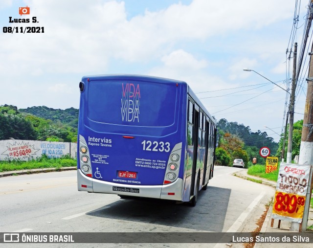 Auto Viação Bragança Metropolitana > Viação Raposo Tavares 12.233 na cidade de Embu-Guaçu, São Paulo, Brasil, por Lucas Santos da Silva. ID da foto: 9450874.