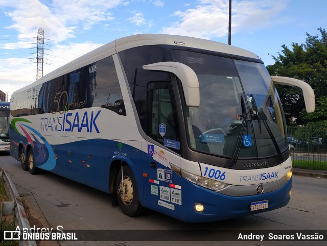 Trans Isaak Turismo 1006 na cidade de São Paulo, São Paulo, Brasil, por Andrey  Soares Vassão. Número da foto: #9450395.