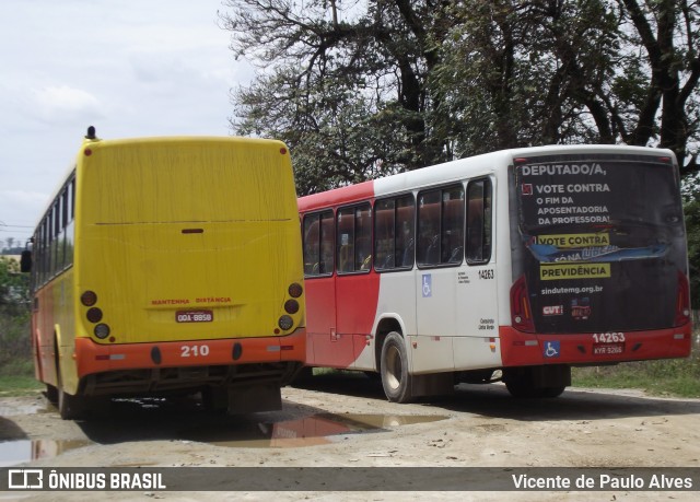 Expresso Unir 210 na cidade de Pedro Leopoldo, Minas Gerais, Brasil, por Vicente de Paulo Alves. ID da foto: 9451478.