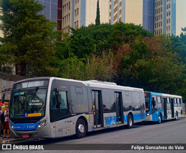 Viação Paratodos > São Jorge > Metropolitana São Paulo > Mobibrasil 6 3342 na cidade de São Paulo, São Paulo, Brasil, por Felipe Goncalves do Vale. Número da foto: #9451920.