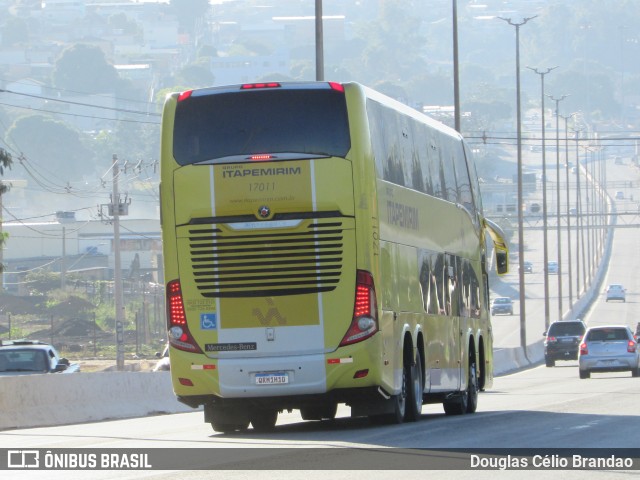 Viação Itapemirim 17011 na cidade de Belo Horizonte, Minas Gerais, Brasil, por Douglas Célio Brandao. ID da foto: 9452604.