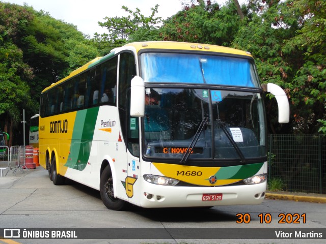 Empresa Gontijo de Transportes 14680 na cidade de São Paulo, São Paulo, Brasil, por Vitor Martins. ID da foto: 9452956.