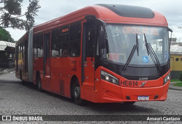 Auto Viação Redentor HE614 na cidade de Curitiba, Paraná, Brasil, por Amauri Caetano. Número da foto: #9450138.