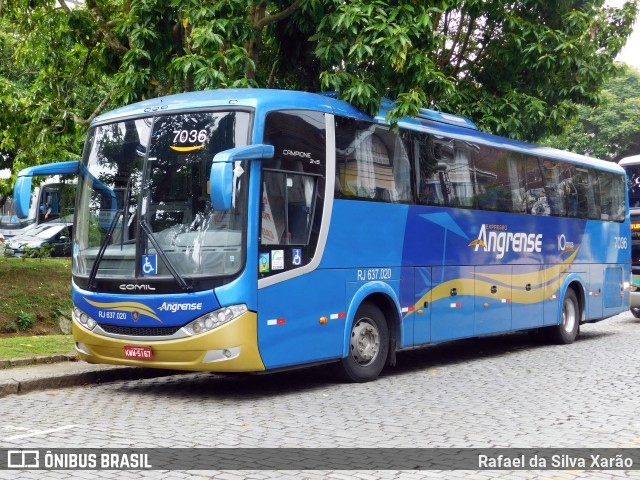 Expresso Angrense 7036 na cidade de Petrópolis, Rio de Janeiro, Brasil, por Rafael da Silva Xarão. ID da foto: 9452729.