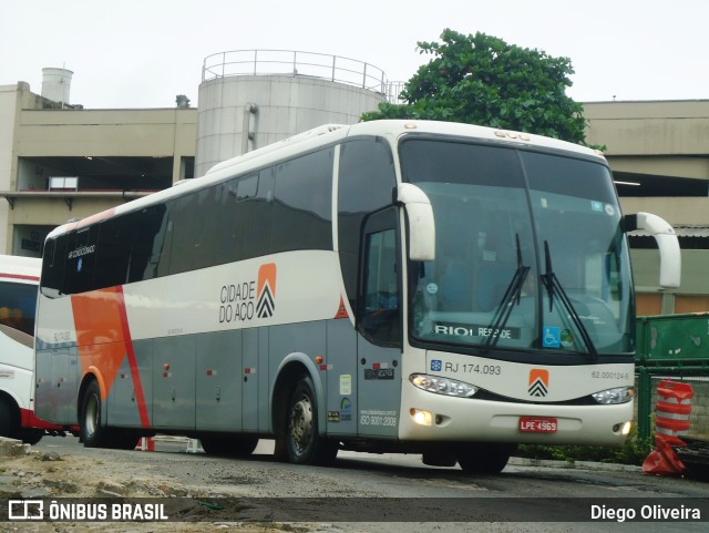 Viação Cidade do Aço RJ 174.093 na cidade de Rio de Janeiro, Rio de Janeiro, Brasil, por Diego Oliveira. Número da foto: #9449826.
