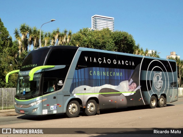 Viação Garcia 8634 na cidade de Curitiba, Paraná, Brasil, por Ricardo Matu. ID da foto: 9450975.