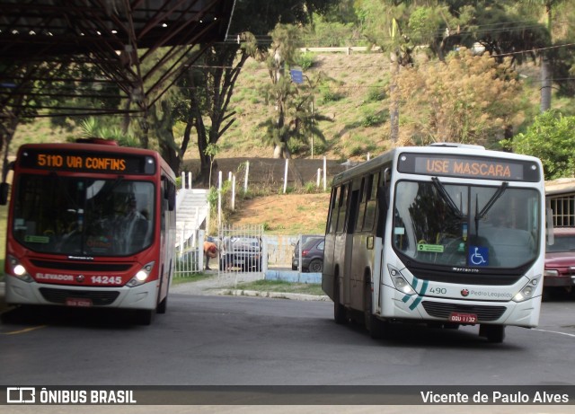 Expresso Unir 490 na cidade de Pedro Leopoldo, Minas Gerais, Brasil, por Vicente de Paulo Alves. ID da foto: 9451537.